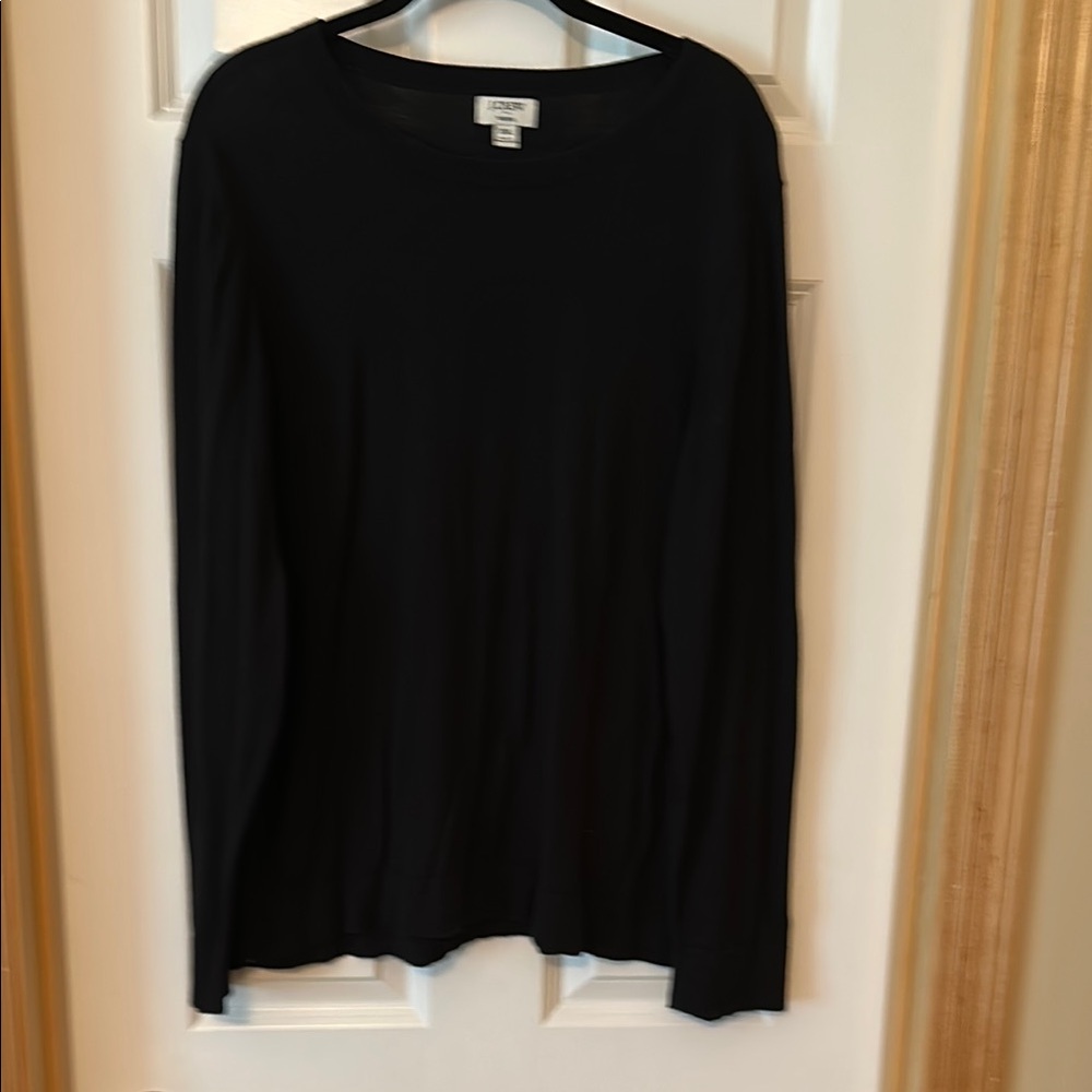 J. Crew Black Teddie Sweater